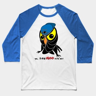 Gangsta Rap Owl Baseball T-Shirt